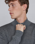 MAMASON MERINO FULL ZIP SWEATER