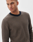 MATRITON STRIPED COTTON SWEATER