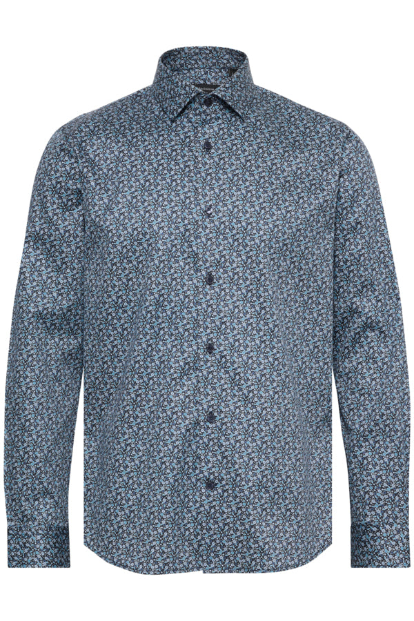 MATROSTOL BN MICRO FLORAL LONG SLEEVE SHIRT