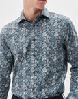 MATROSOL PAISLEY FLORAL LONG SLEEVE SHIRT