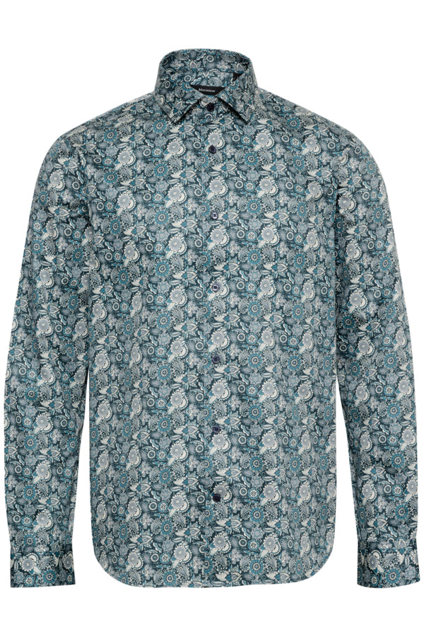 MATROSOL BN PAISLEY FLORAL LONG SLEEVE SHIRT