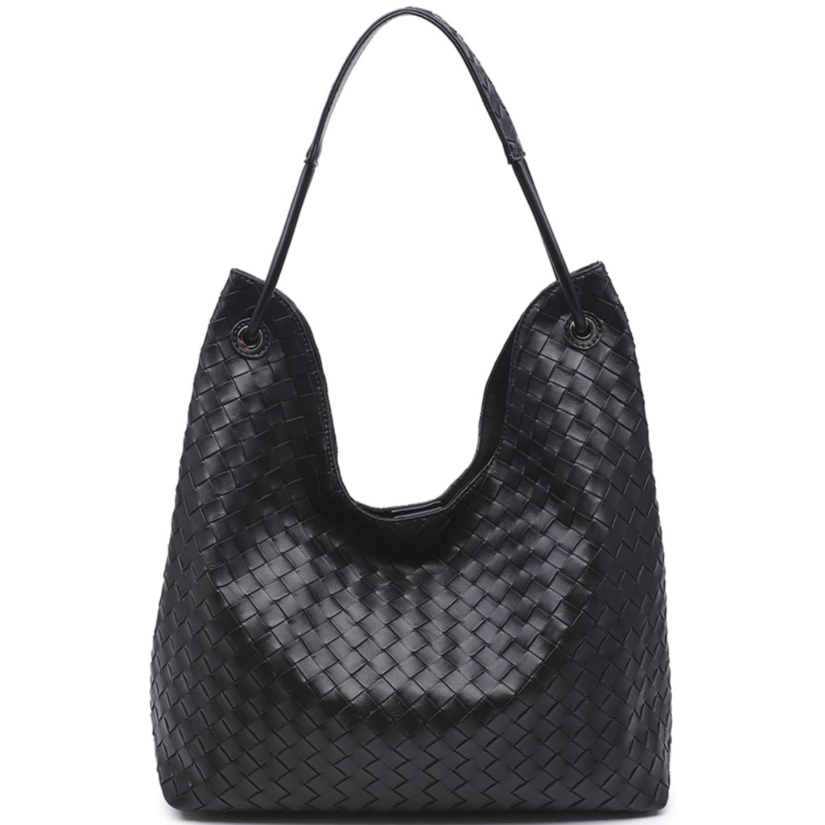 BASKETWEAVE GROMMET TOTE
