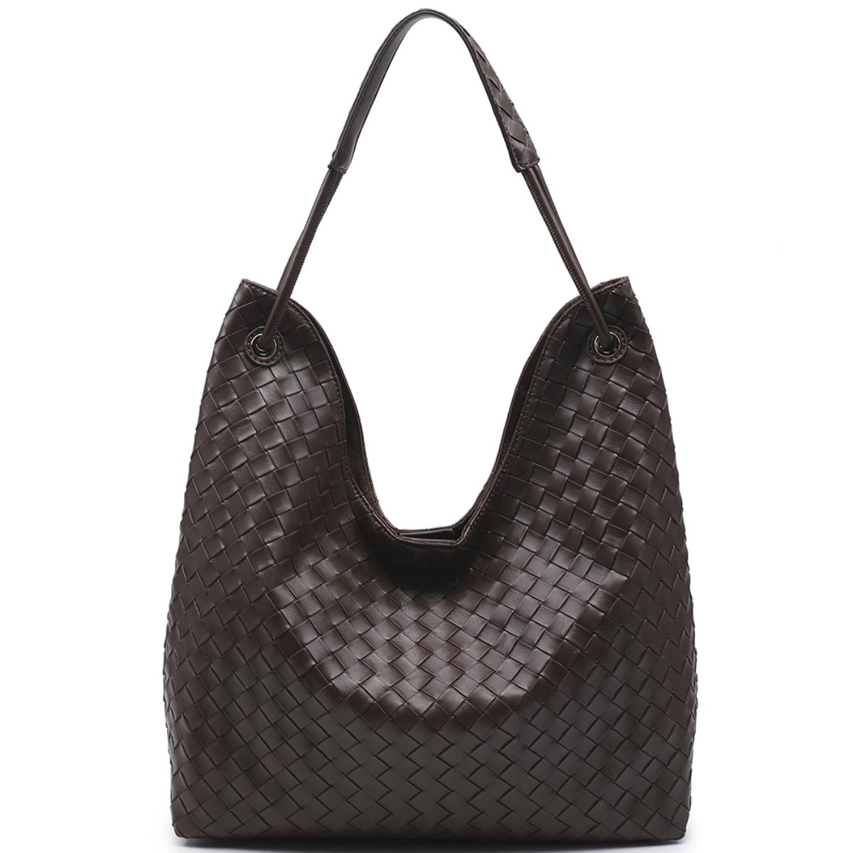 BASKETWEAVE GROMMET TOTE