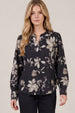 FLORAL SPLIT NECK BLOUSE