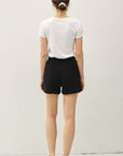 COTTON GAUZE DRAWSTRING SHORTS