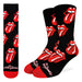 ROLLING STONES RED HOT LIPS ACTIVE SOCKS
