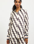 GEO PRINT BUTTON DOWN SHIRT