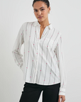 KATHRYN STRIPED HEARTS LONG SLEEVE SHIRT