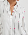 KATHRYN STRIPED HEARTS LONG SLEEVE SHIRT