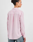 WREN ROSE BLOOM STRIPE LONG SLEEVE SHIRT