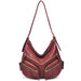 ZIP POCKETS HOBO BAG