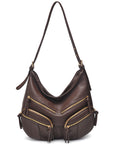 ZIP POCKETS HOBO BAG