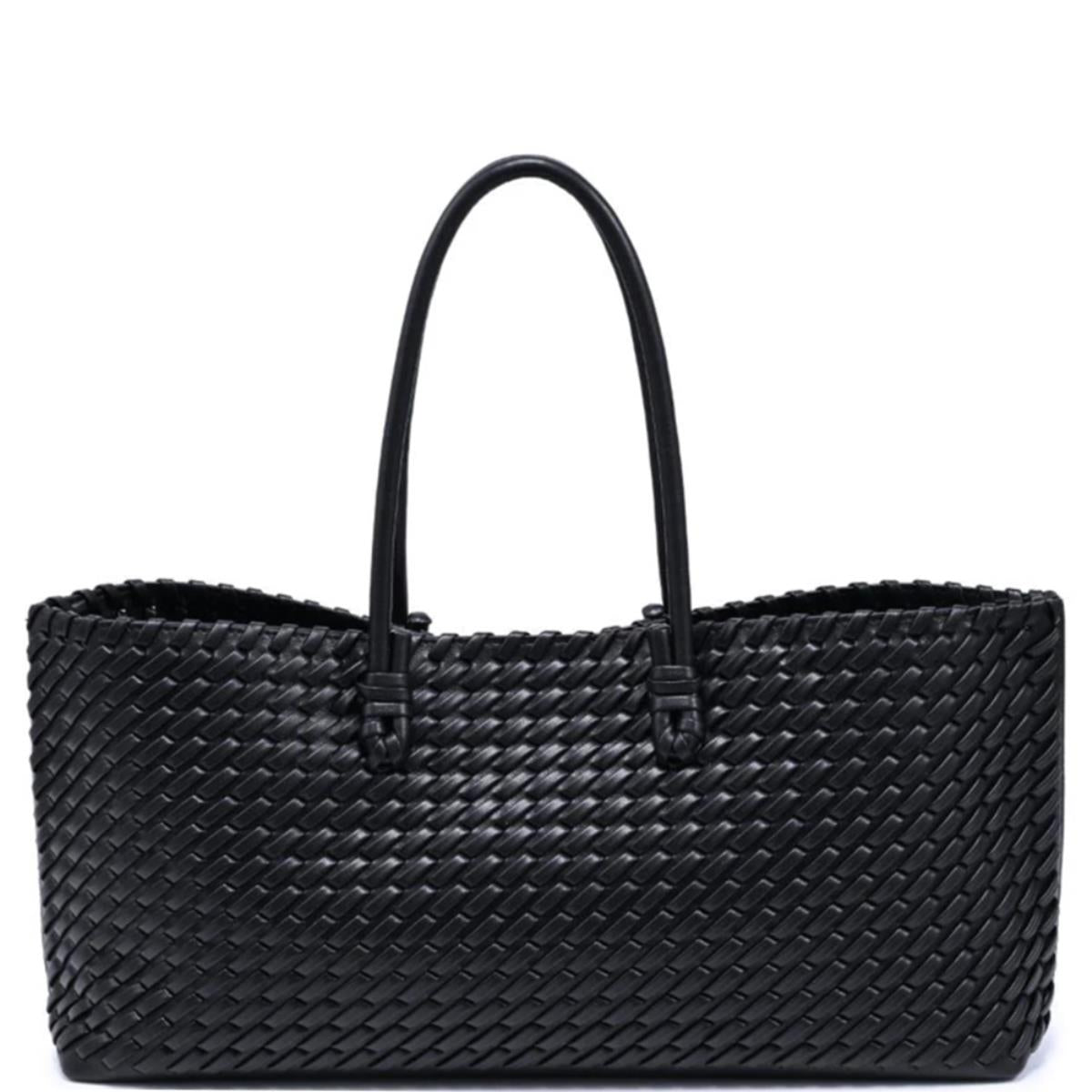 EXTENDED WOVEN SHOULDER BAG