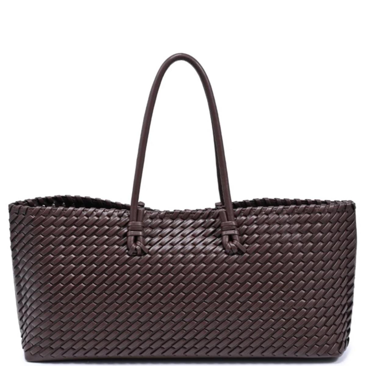 EXTENDED WOVEN SHOULDER BAG