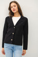 NOTCH COLLAR CARDIGAN