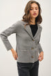 NOTCH COLLAR CARDIGAN