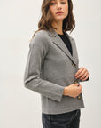 NOTCH COLLAR CARDIGAN