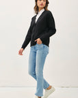 V-NECK FINE KNIT CARDIGAN