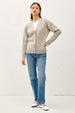 V-NECK FINE KNIT CARDIGAN