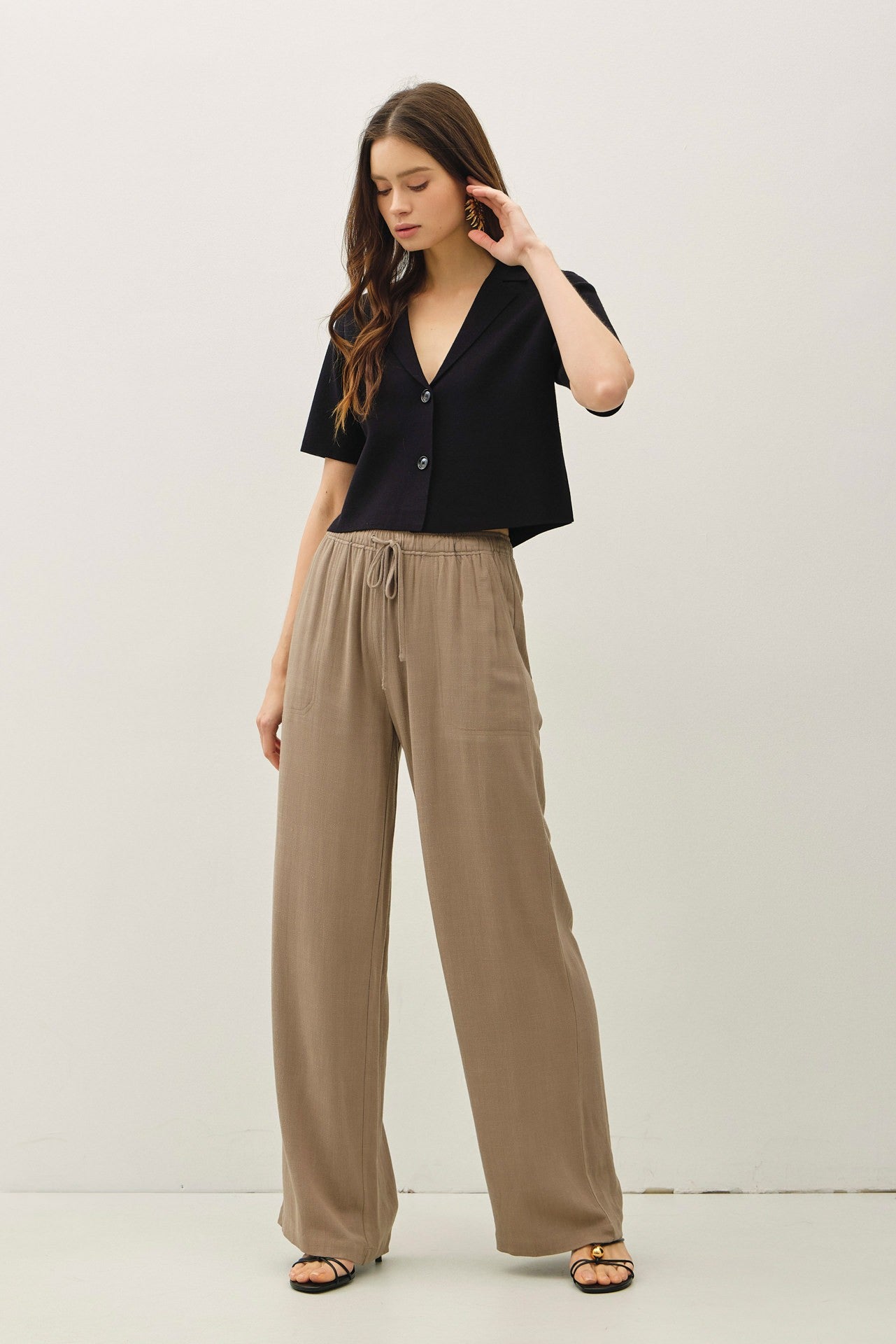 CROP SHORT SLEEVE KNIT BLAZER