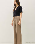 CROP SHORT SLEEVE KNIT BLAZER