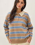 STRIPED RUGBY SWEATER