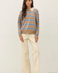 STRIPED RUGBY SWEATER