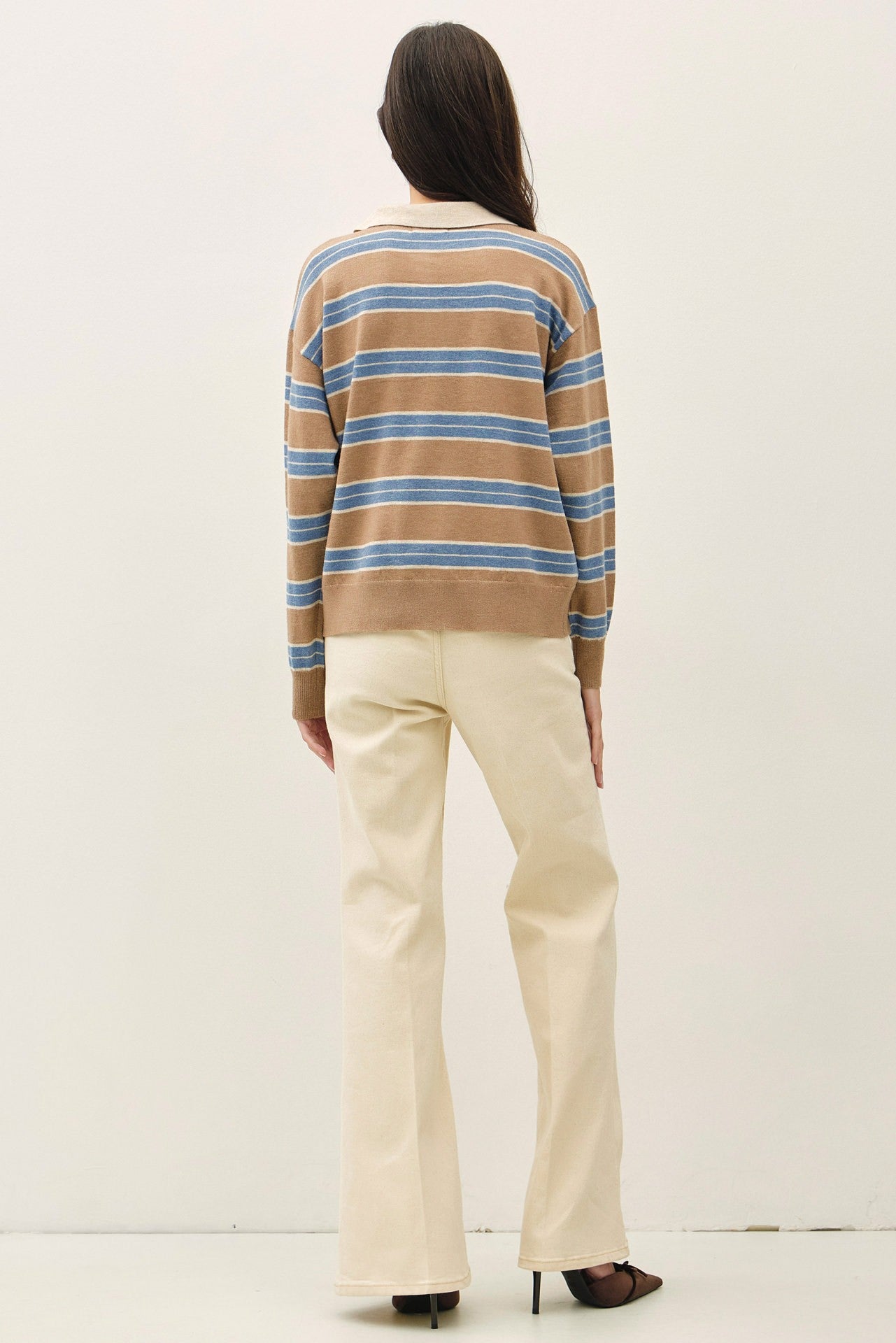 STRIPED RUGBY SWEATER