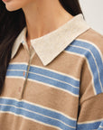 STRIPED RUGBY SWEATER