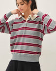 STRIPED RUGBY SWEATER