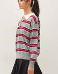 STRIPED RUGBY SWEATER