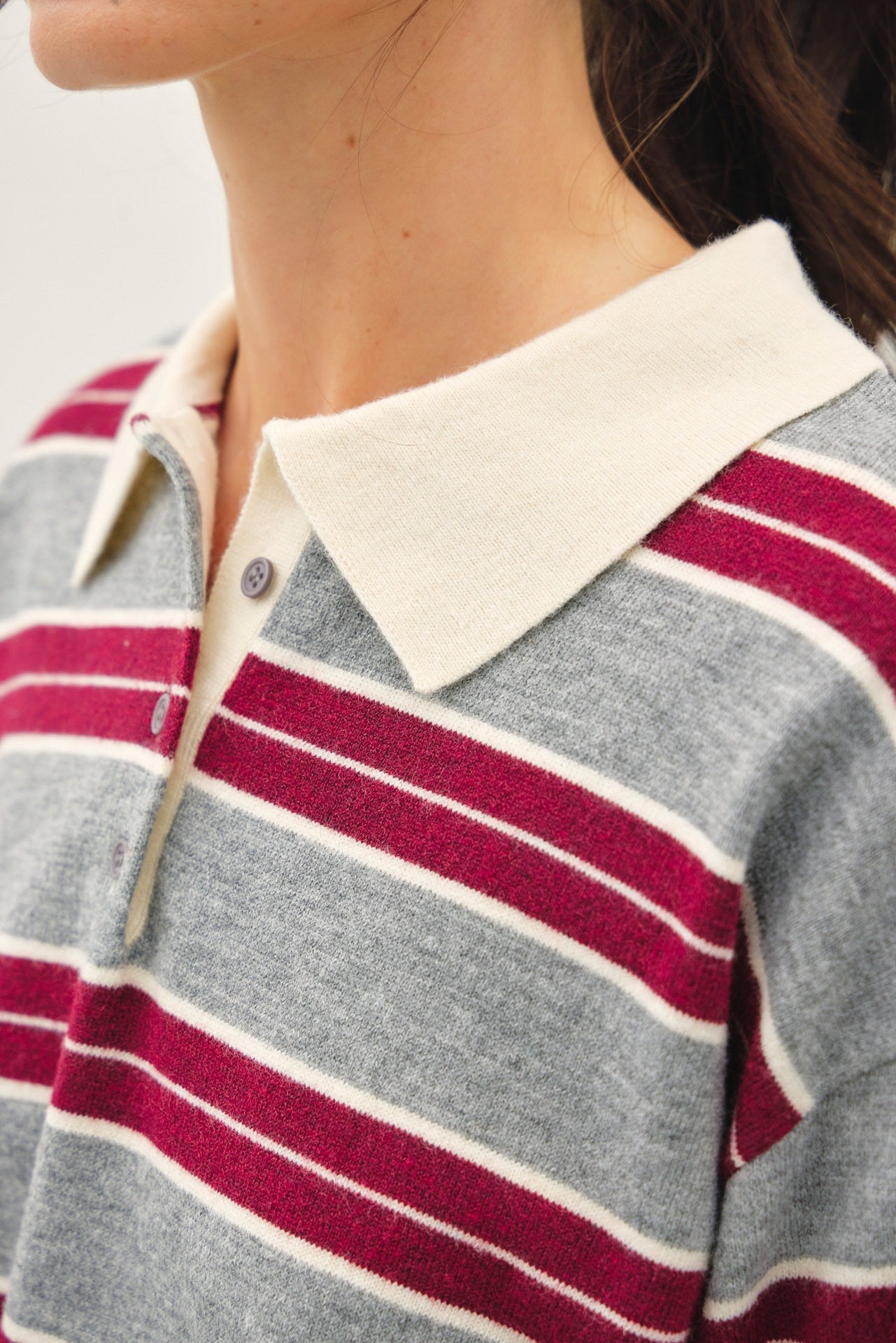 STRIPED RUGBY SWEATER