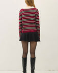 STRIPED POLO SWEATER