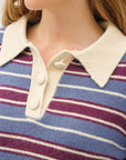 STRIPED POLO SWEATER