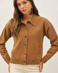 COLLARED CARDIGAN
