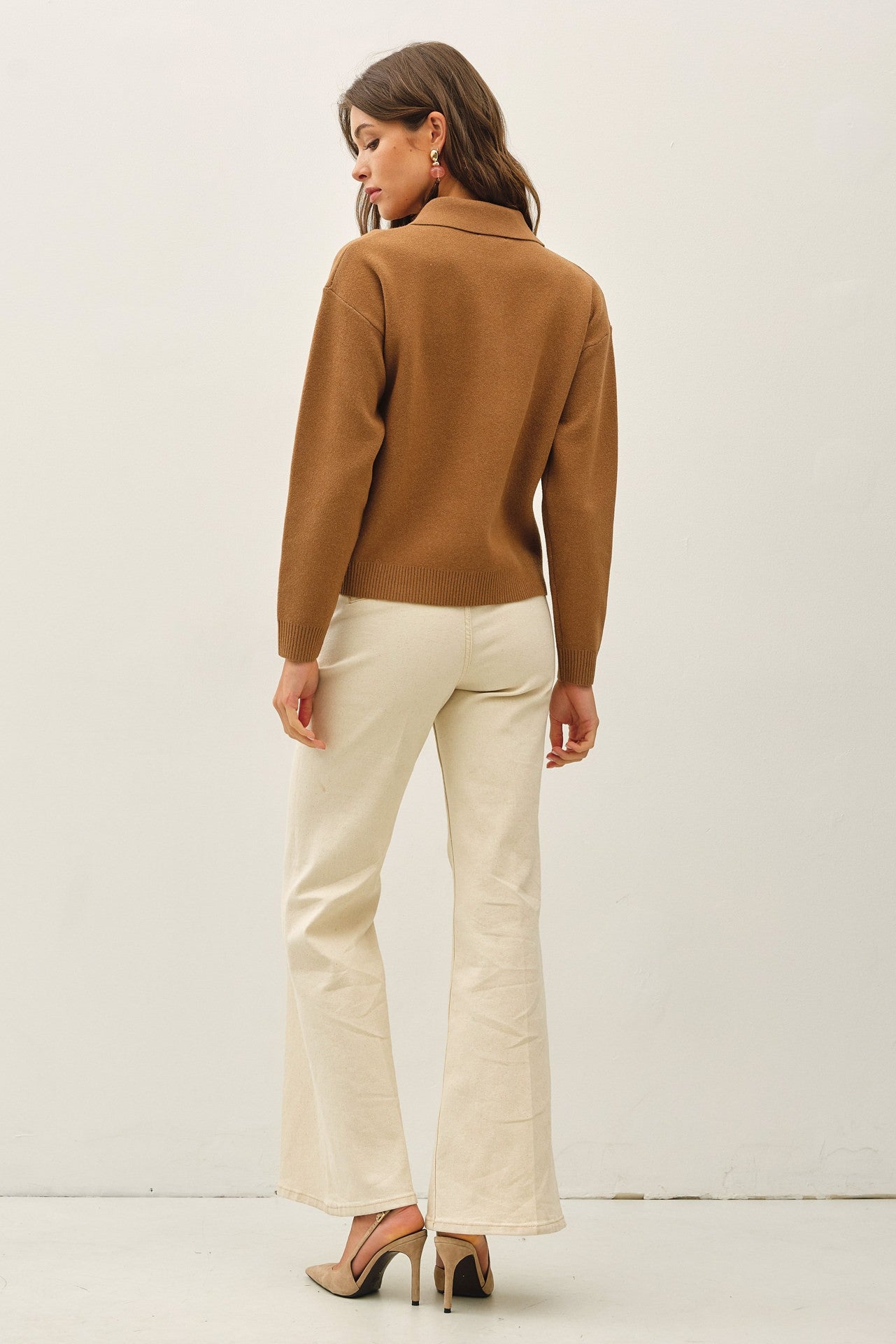 COLLARED CARDIGAN