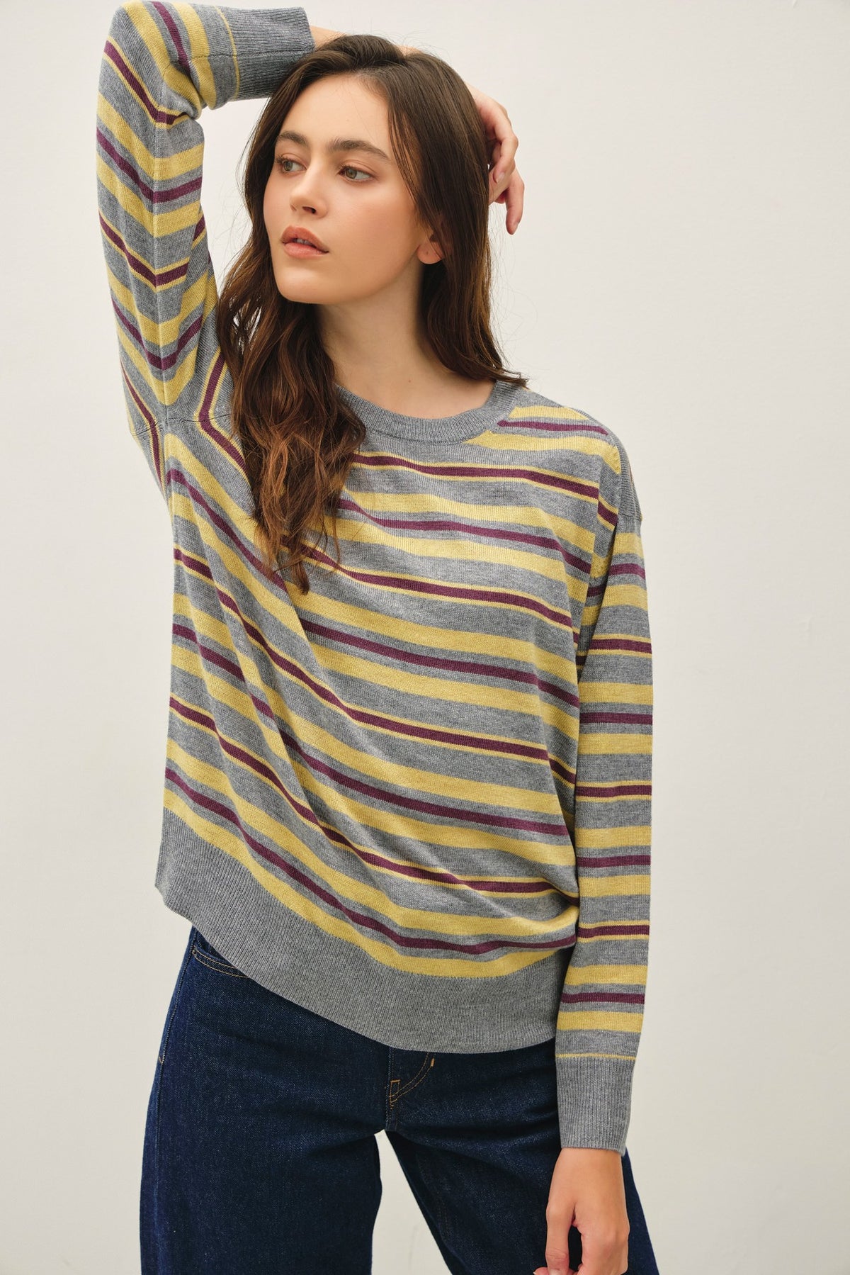 MULTI STRIPE SWEATER