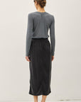 PATCH POCKET TENCEL SKIRT