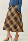 SUNSET PLAID A-LINE SKIRT