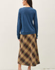 SUNSET PLAID A-LINE SKIRT