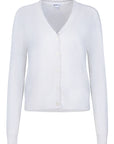 COTTON CASHMERE FRAYED CARDIGAN