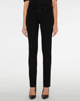 KIMMIE MID RISE STRAIGHT IN RINSE BLACK