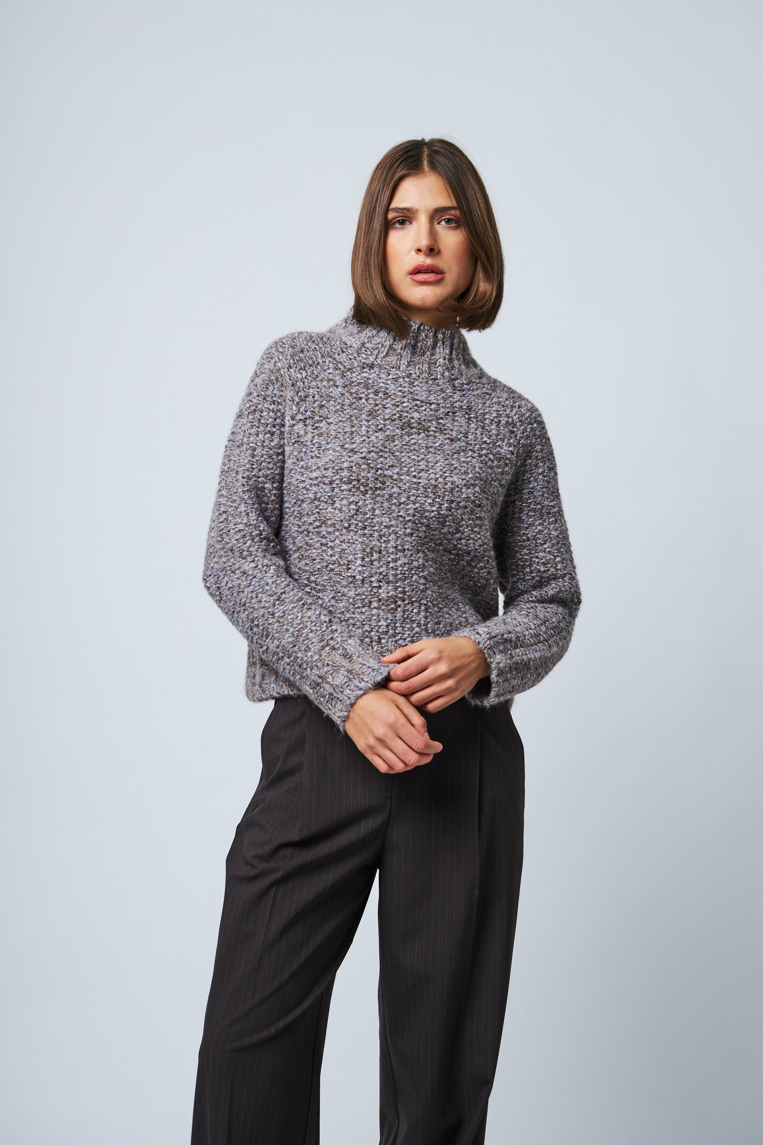 ELOISE MARLED MOCK NECK SWEATER