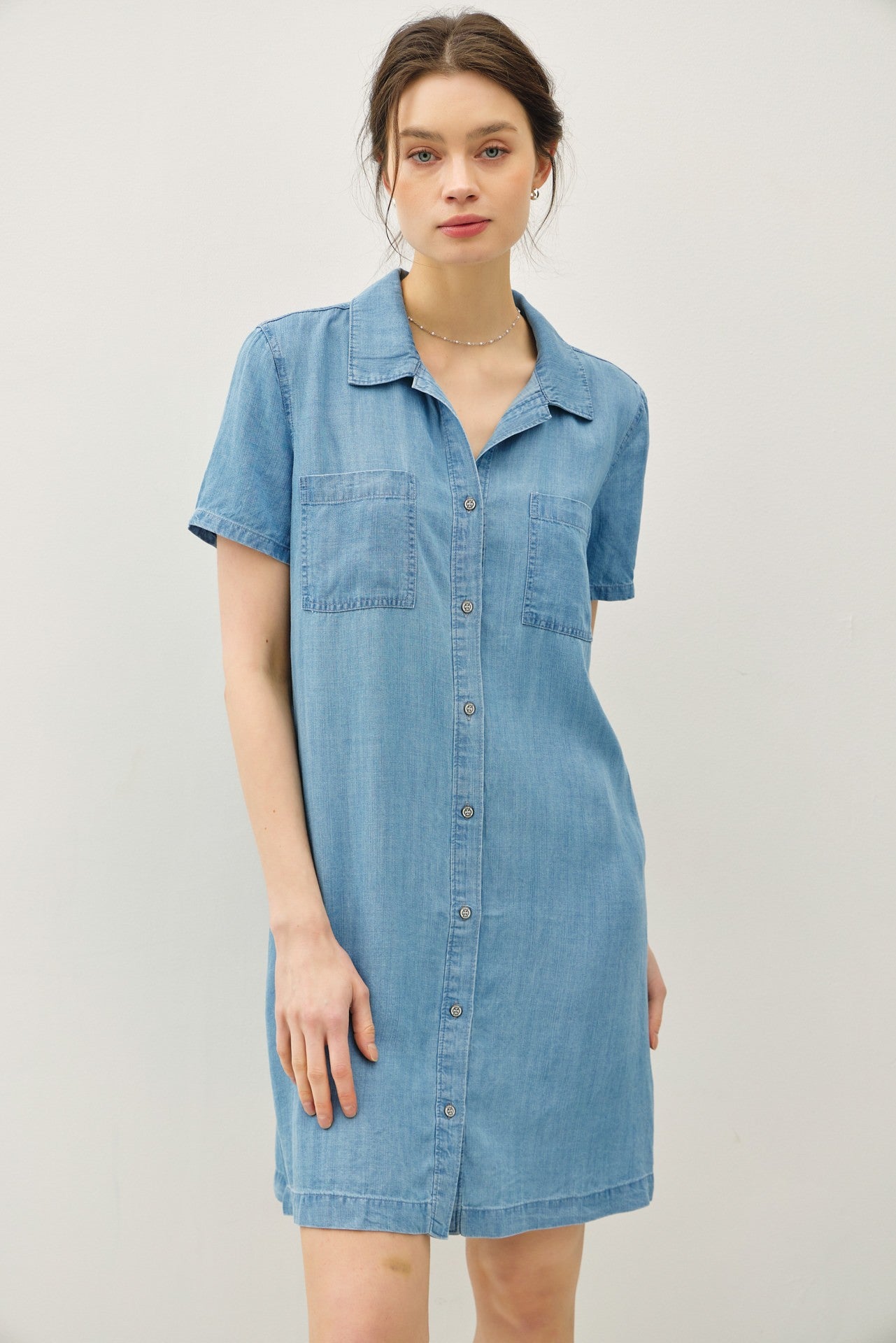 TENCEL SHIRT DRESS