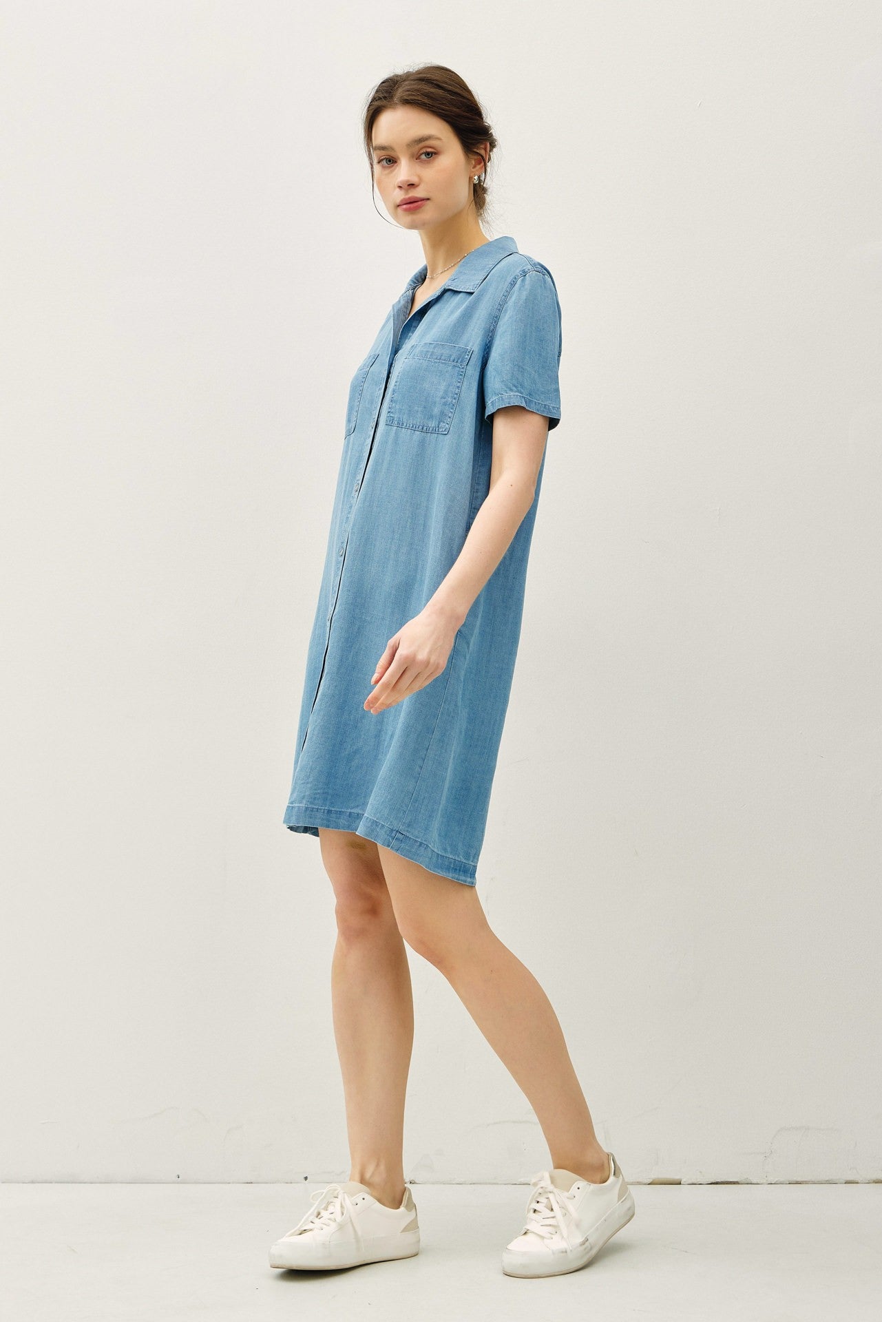 TENCEL SHIRT DRESS