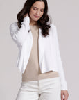 COTTON SHAKER HOODED FLYAWAY CARDIGAN