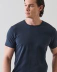 SHORT SLEEVE ICONIC PIMA COTTON CREW NECK TEE