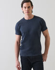 SHORT SLEEVE ICONIC PIMA COTTON CREW NECK TEE