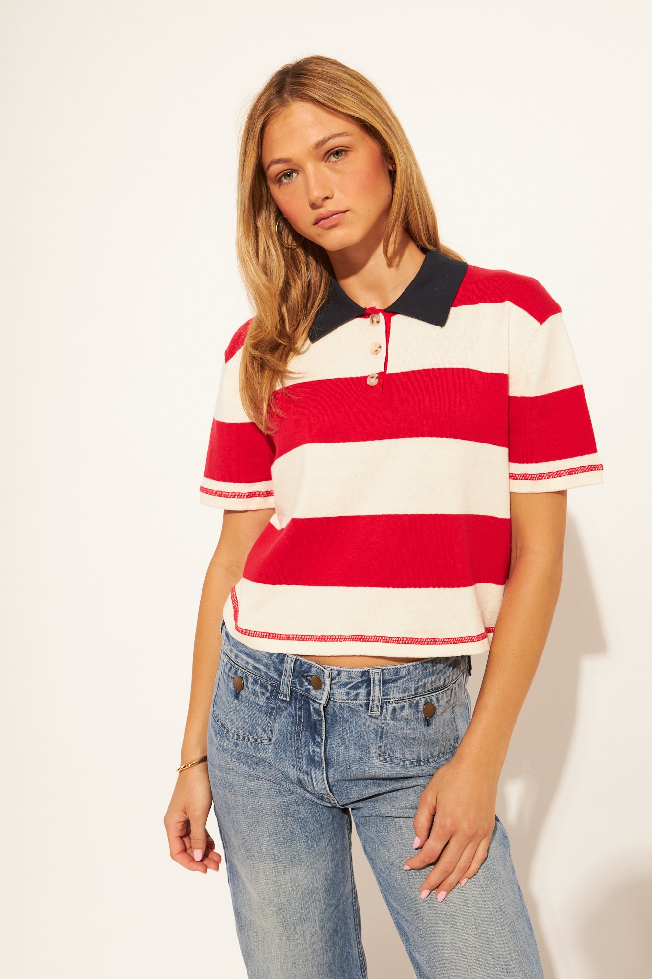 ANGELO RUGBY STRIPE POLO