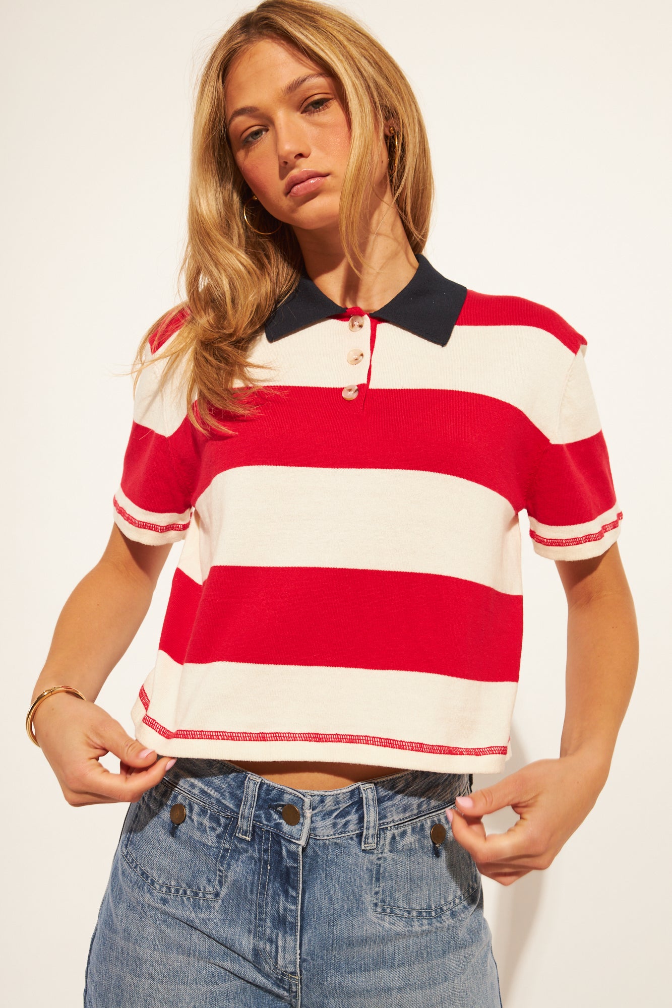 ANGELO RUGBY STRIPE POLO